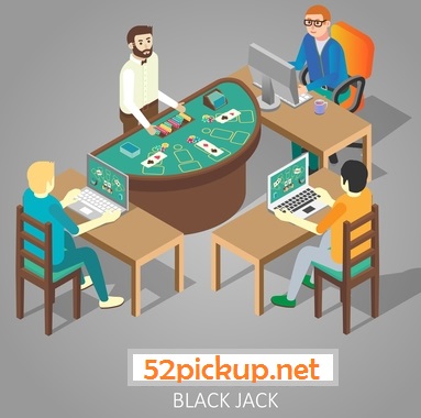 Picture of playing blackjack game