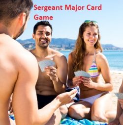 Three Playing Sergeant Major Card Game